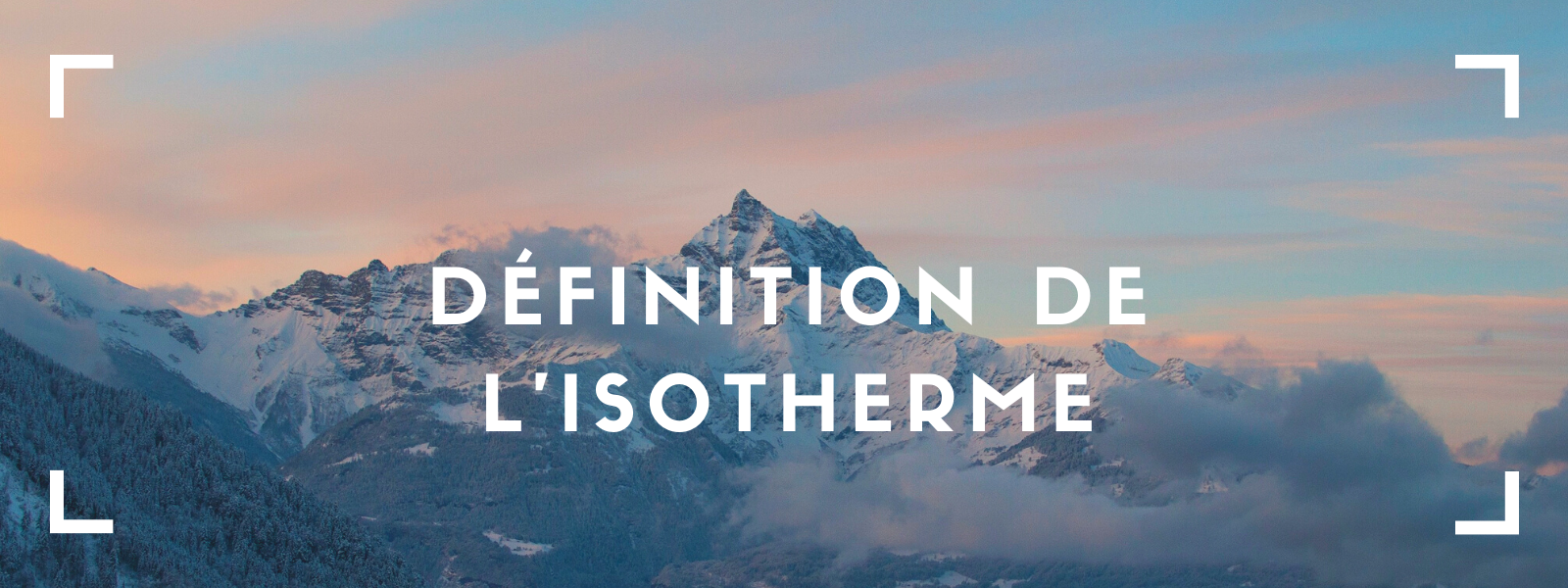 Isotherme Définition