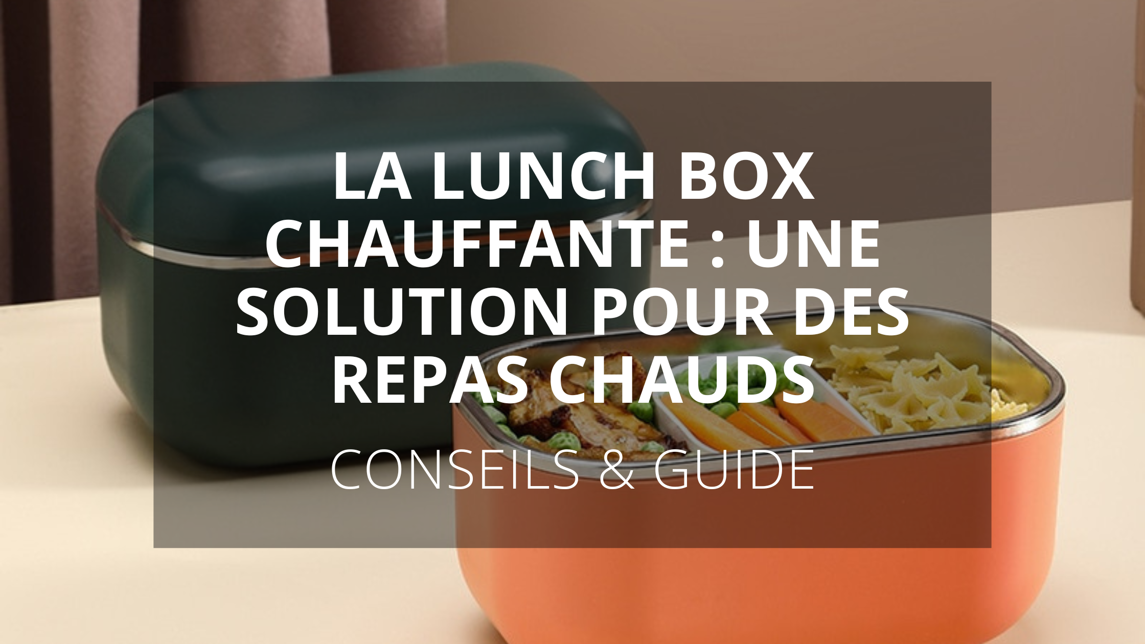 Lunch Box Chauffante - Conserve et réchauffe vos plats