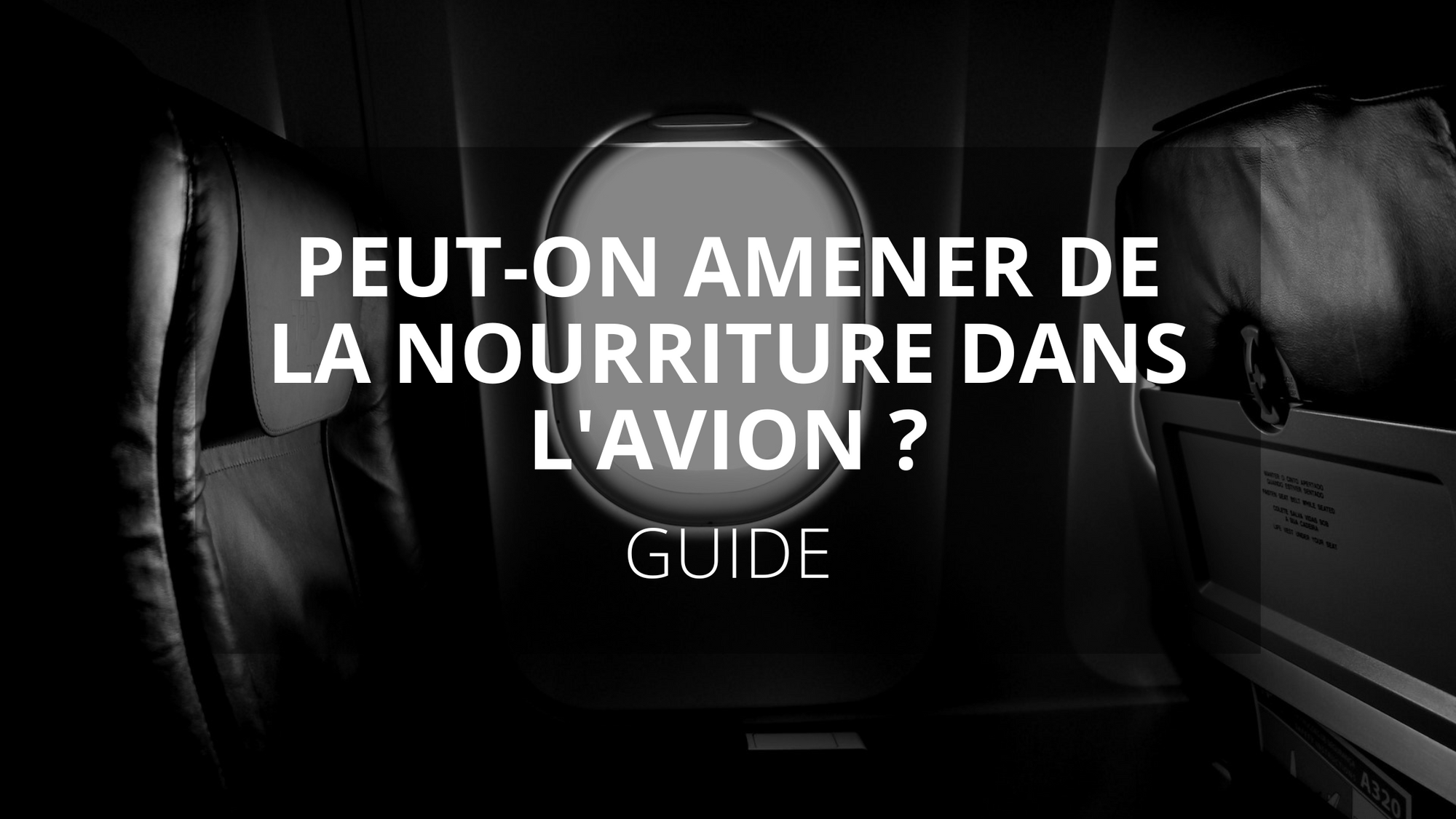 Peuton amener de la nourriture dans l