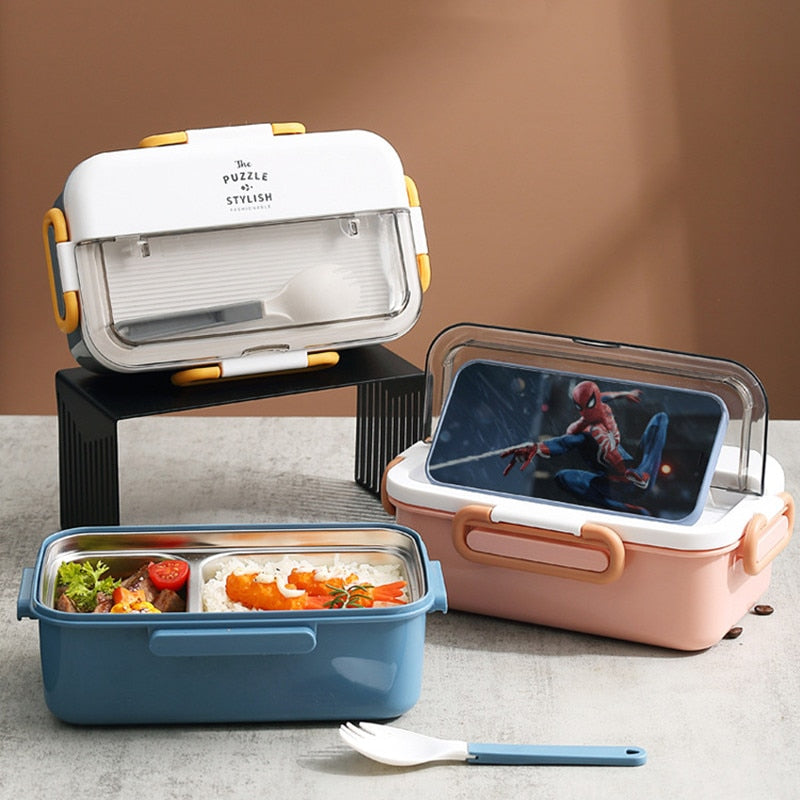 BOITE repas LUNCH BOX Contenant alimentaire ISOTHERME Inox 0.7 L